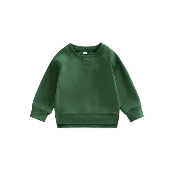 Bagilaanoe Toddler Baby Girl Boy Casual Sweatshirt Long Sleeve Pullover 6M 12M 18M 24M 3T 4T Kids Fall Loose Tee Tops