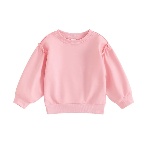 Bagilaanoe Toddler Baby Girl Boy Casual Sweatshirt Long Sleeve Pullover 6M 9M 12M 18M 24M 3T Kids Loose Tee Tops