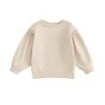 thumbnail image 1 of Bagilaanoe Toddler Baby Girl Boy Casual Sweatshirt Long Sleeve Pullover 6M 9M 12M 18M 24M 3T Kids Loose Tee Tops, 1 of 8