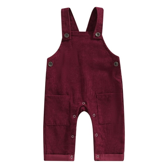 Bagilaanoe Toddler Baby Girl Boy Corduroy Jumpsuit Sleeveless Suspender Romper Overalls 1T 2T 3T 4T 5T Kids Long Pants Casual Outfits