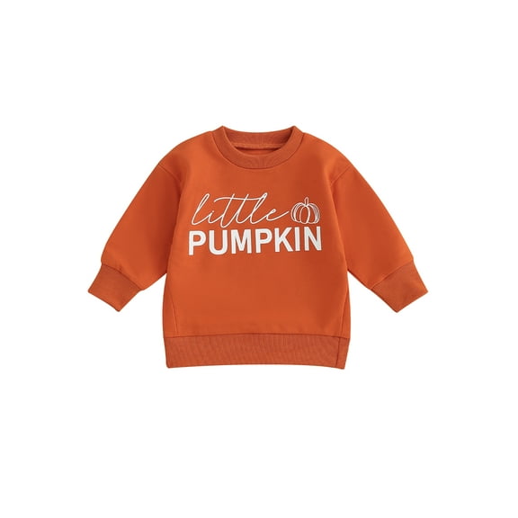 Bagilaanoe Toddler Baby Girl Boy Halloween Sweatshirt Long Sleeve Letter Print Pullover 6M 12M 18M 24M 3T Kids Fall Loose Tee Tops