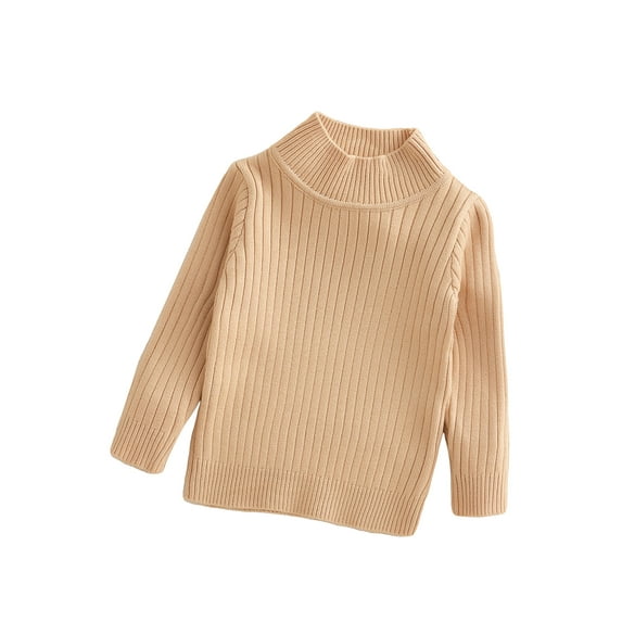 Bagilaanoe Toddler Baby Girl Boy Knitted Sweater Long Sleeve Pullover 6M 10M 16M 24M 3T Kids Warm Jumpers Tops Fall Loose Knitwear
