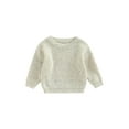 thumbnail image 1 of Bagilaanoe Toddler Baby Girl Boy Knitted Sweater Long Sleeve Pullover 6M 12M 18M 24M 3T 4T 5T 6T Kids Warm Jumpers Tops Fall Loose Knitwear, 1 of 8