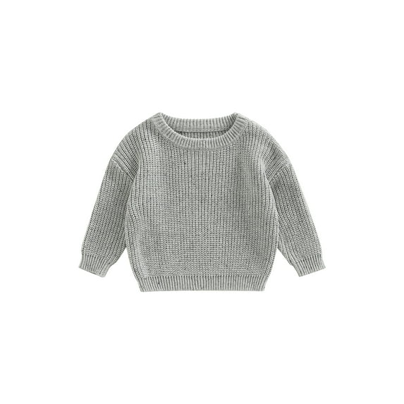 Bagilaanoe Toddler Baby Girl Boy Knitted Sweater Long Sleeve Pullover 6M 12M 18M 24M 3T 4T 5T 6T Kids Warm Jumpers Tops Fall Loose Knitwear