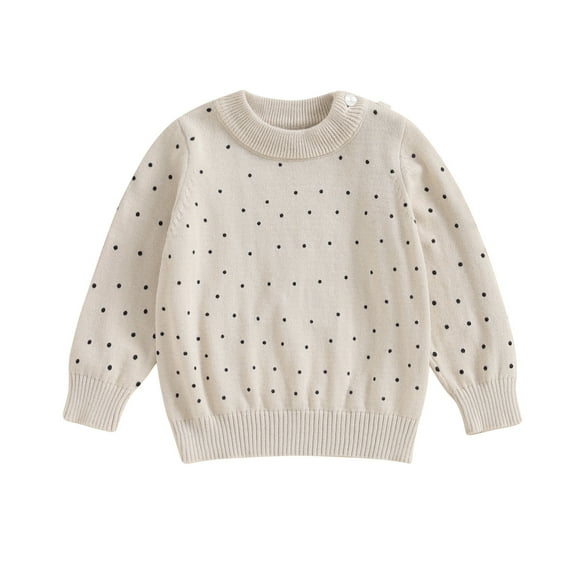 Bagilaanoe Toddler Baby Girl Boy Knitted Sweater Long Sleeve Striped Pullover 3M 6M 12M 24M 3T Kids Warm Jumpers Tops Fall Loose Knitwear