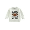 thumbnail image 1 of Bagilaanoe Toddler Baby Girl Boy Oversized Sweatshirt Long Sleeve Letters Print Pullover 12M 24M 3T 4T 5T 6T Kids Fall Loose Tee Tops, 1 of 9