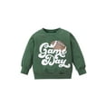 thumbnail image 1 of Bagilaanoe Toddler Baby Girl Boy Oversized Sweatshirt Long Sleeve Letters Print Pullover 6M 12M 18M 24M 3T Kids Fall Loose Tee Tops, 1 of 8