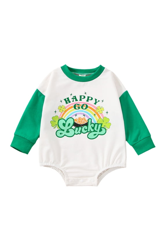 Toddler Baby Girl Boy Rompers Rainbow Letter Print Long Sleeve Bodysuits 6M 12M 18M 24M 3T Kids Casual One Piece Short Jumpsuit