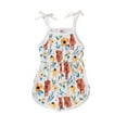 thumbnail image 1 of Bagilaanoe Toddler Baby Girl Boys Summer Jumpsuit Shorts Cartoon Print Sleeveless Bodysuit 6M 9M 12M 18M 24M 3T Kids One Piece Romper, 1 of 9