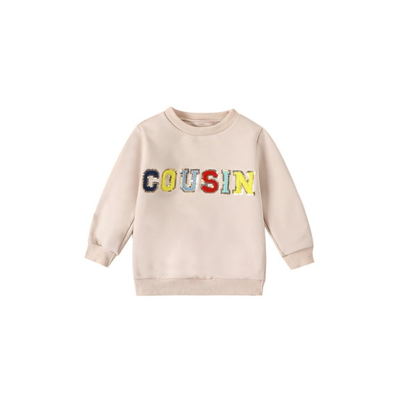 Bagilaanoe Toddler Baby Girl Casual Sweatshirt Long Sleeve Letter Embroidery Pullover 6M 12M 18M 24M 3T 4T 5T Kids Fall Loose Tee Tops