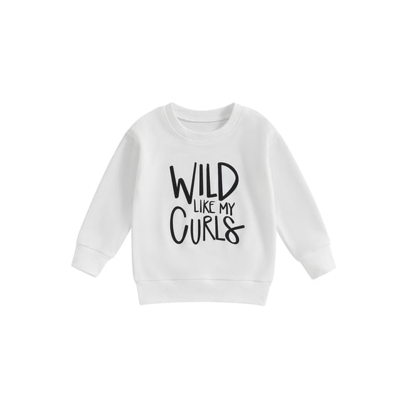 Bagilaanoe Toddler Baby Girl Casual Sweatshirt Long Sleeve Letter Print Pullover 1T 2T 3T 4T 5T 6T Kids Fall Loose Tee Tops