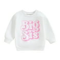 thumbnail image 1 of Bagilaanoe Toddler Baby Girl Casual Sweatshirt Long Sleeve Letter Print Pullover 3M 6M 12M 18M 24M 3T Kids Fall Loose Tee Tops, 1 of 7