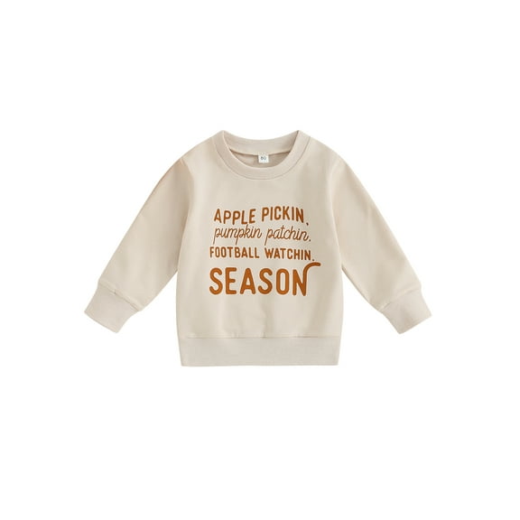 Bagilaanoe Toddler Baby Girl Casual Sweatshirt Long Sleeve Letter Print Pullover 6M 12M 18M 24M 3T 4T Kids Fall Loose Tee Tops
