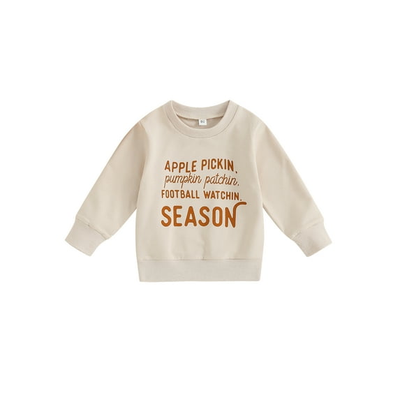 Bagilaanoe Toddler Baby Girl Casual Sweatshirt Long Sleeve Letter Print Pullover 6M 12M 18M 24M 3T 4T Kids Fall Loose Tee Tops