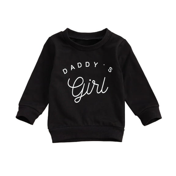 Bagilaanoe Toddler Baby Girl Casual Sweatshirt Long Sleeve Letter Print Pullover 6M 12M 18M 24M 3T Kids Loose Tee Tops