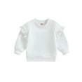 thumbnail image 1 of Bagilaanoe Toddler Baby Girl Casual Sweatshirt Long Sleeve Pullover 6M 12M 18M 24M 3T 4T Kids Fall Loose Tee Tops, 1 of 9