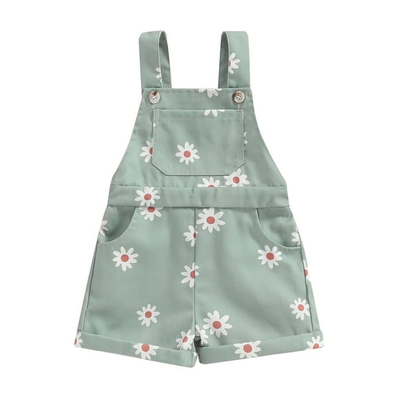 Bagilaanoe Toddler Baby Girl Jumpsuit Shorts Fly Sleeve Flower Print Romper Overalls 6M 12M 18M 24M 3T 4T Kids Short Pants Summer Clothes