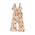 thumbnail image 1 of Bagilaanoe Toddler Baby Girl Jumpsuit Sleeveless Floral Print Romper Overalls 6M 12M 18M 24M 3T 4T Kids Long Flare Pants Summer Outfits, 1 of 9