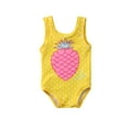 thumbnail image 1 of Bagilaanoe Toddler Baby Girl One-Piece Swimsuit Pineapple Print Sleeveless Bikini 6M 12M 18M 24M 3T 4T Kids Swimwear Bathing Suit Beachwear, 1 of 5