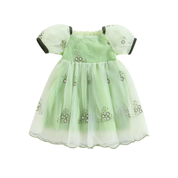 Bagilaanoe Toddler Baby Girl Summer Dress Butterfly Print Sleeveless A-line Princess Dresses 9M 12M 24M 3T 4T 5T 6T Kids Casual Tulle Swing Sundress