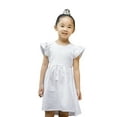 thumbnail image 1 of Bagilaanoe Toddler Baby Girl Summer Dress Fly Sleeve A-line Dresses 2T 3T 4T 5T 6T 7T Kids Casual Backless Swing Sundress, 1 of 6
