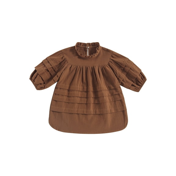 Bagilaanoe Toddler Baby Girl Summer Dress Short Sleeve A-line Dresses 6M 12M 2T 3T 4T 5T Kids Casual Swing Sundress