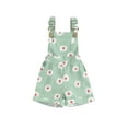 thumbnail image 1 of Bagilaanoe Toddler Baby Girl Summer Jumpsuit Shorts Sleeveless Daisy Romper Overalls 6M 12M 18M 24M 3T 4T Kids Short Pants Summer Clothes, 1 of 7