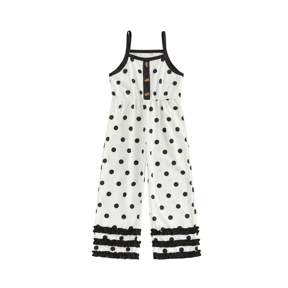 Bagilaanoe Toddler Baby Girl Summer Jumpsuit Sleeveless Print Romper Overalls 1T 2T 3T 4T 5T 6T Kids Pants Summer Clothes