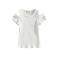 thumbnail image 1 of Bagilaanoe Toddler Baby Girl T-Shirts Short Sleeve Casual Tops 6M 9M 12M 18M 24M 3T Kids Summer Tees Clothes, 1 of 8