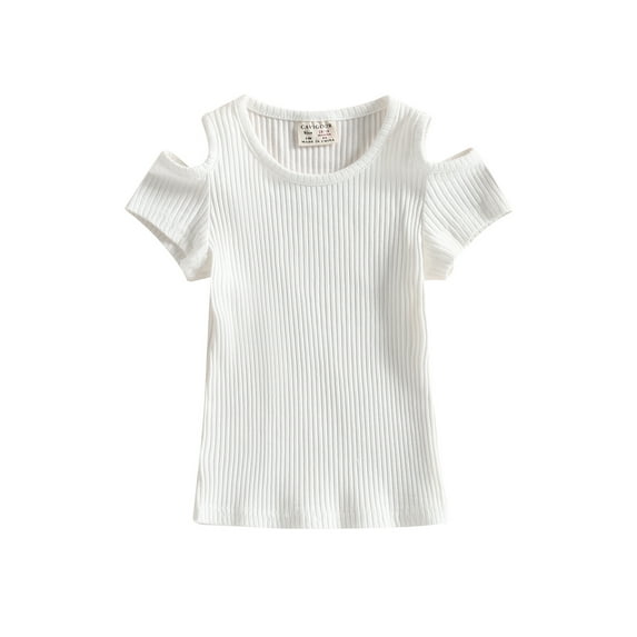 Bagilaanoe Toddler Baby Girl T-Shirts Short Sleeve Casual Tops 6M 9M 12M 18M 24M 3T Kids Summer Tees Clothes