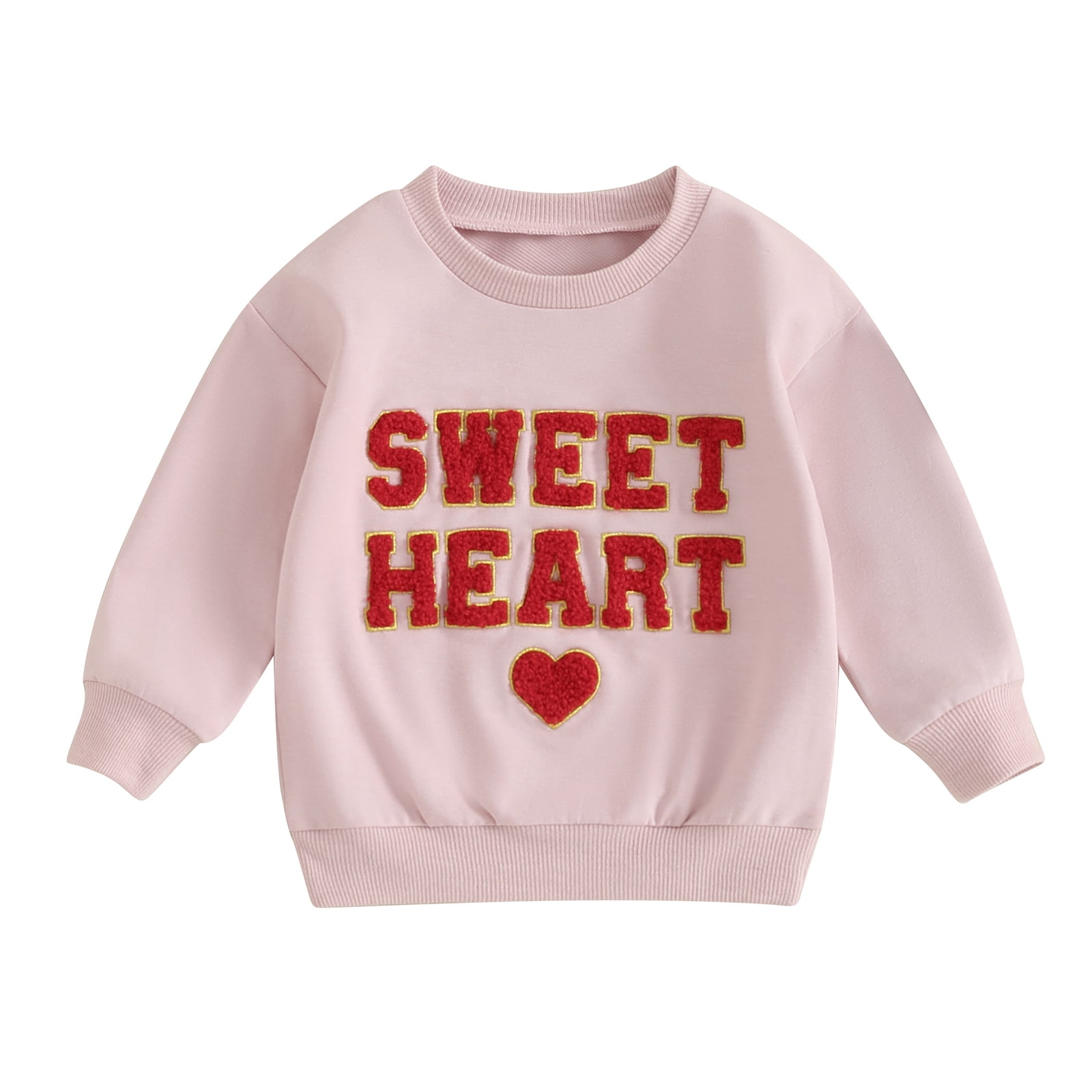 Bagilaanoe Toddler Baby Girl Valentine's Day Sweatshirt Long Sleeve ...