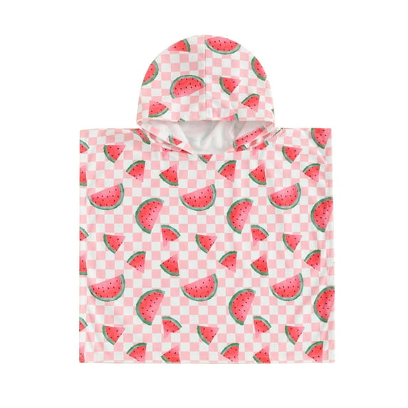 Bagilaanoe Toddler Baby Girls Cover Ups Print Hooded Beach Towel 6M 12M 18M 24M 3T 4T Kids Loose Fit Bathing Suit Swimwear