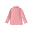thumbnail image 1 of Bagilaanoe Toddler Baby Girls Spring T-Shirt Casual Solid Color Long Sleeve Tops 3T 4T 5T 6T Kids Fall Warm Clothes, 1 of 9