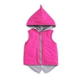 thumbnail image 1 of Bagilaanoe Toddler Baby Girls Winter Puffer Vest Kids Sleeveless Hooded Quilted Coat 6M -7T Warm Lightweight Outerwear, 1 of 9