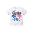 thumbnail image 1 of Bagilaanoe Toddler Boy T-Shirts Printed Short Sleeve Tops Casual Summer Tees 4th of July Kids Clothes 1-6T, 1 of 8