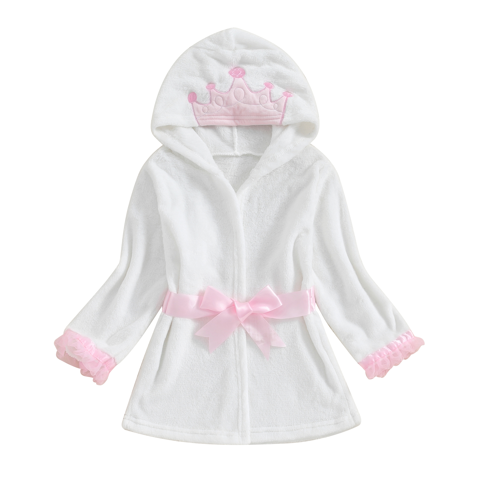Bagilaanoe Toddler Robes Baby Girls Boys Flannel Bathrobe 1T 2T 3T 4T
