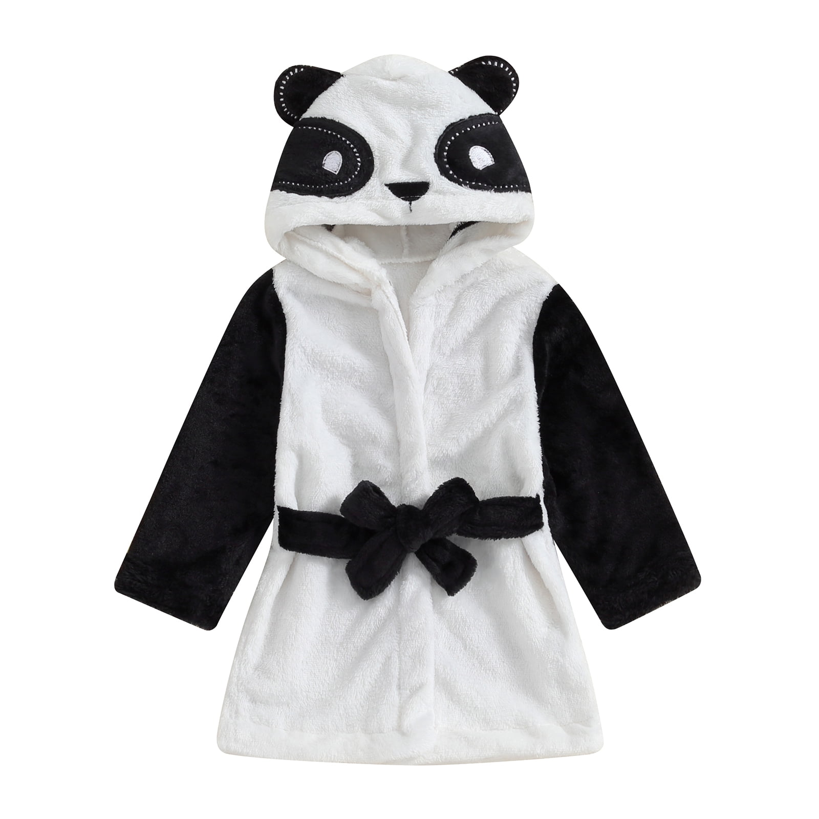 Bagilaanoe Toddler Robes Baby Girls Boys Flannel Bathrobe 1T 2T 3T 4T