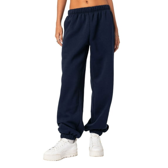 Bagilaanoe Women Juniors High Waist Sweatpants Workout Joggers Pants Baggy Trousers Bottom Sweatpants Oversized Running Pants