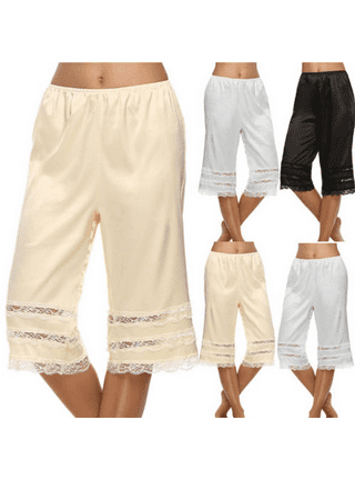 Women Silk-like Satin Panties Bikini Underwear Breathable Solid Color Briefs  New 