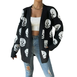 Womens Skull Cardigan Womens Skull Cardigan