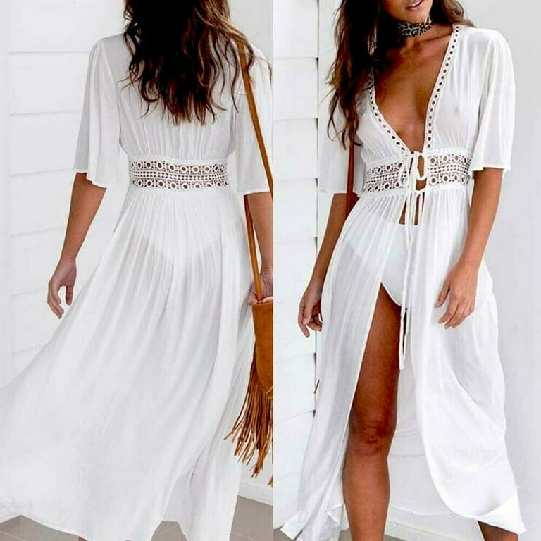 Plus size maxi beach cover up online