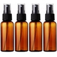 thumbnail image 1 of Bagley Farm's 4 Oz Amber Bottle With Spray Cap, 2-Pack Refillable Travel Bottles, 1 of 4