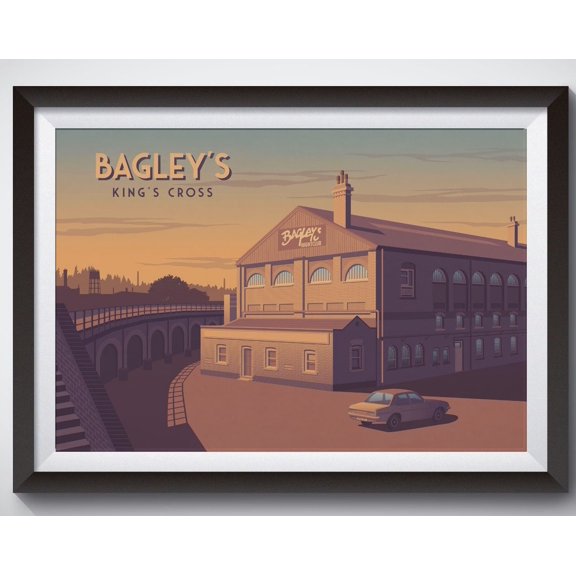 Bagleys Nightclub Poster, London, Kings Cross, 90S Rave Print, Drum N Bass Poster, Vintage Venue Poster, Warehouse Rave, Dance Music Wall Art, Modern Wall Decor, 16x24 UNFRAMED