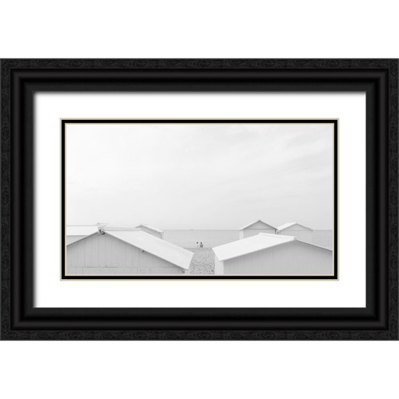 Baglietto, Oskar 24x15 Black Ornate Wood Framed with Double Matting Museum Art Print Titled - Meeting