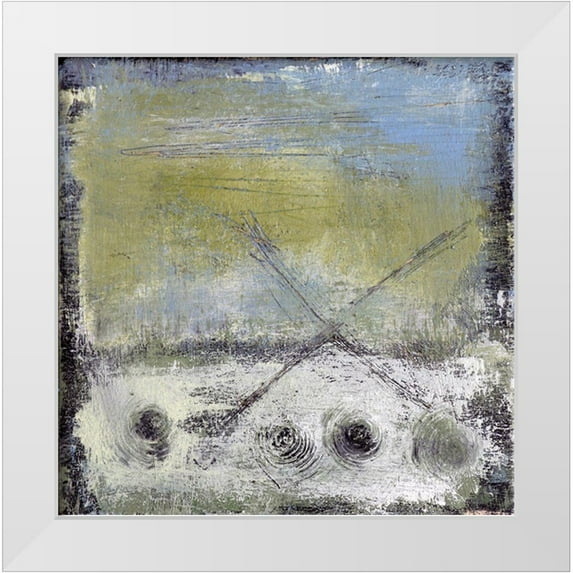 Bagnato, Judi 20x20 White Modern Wood Framed Museum Art Print Titled - X Marks The Spot