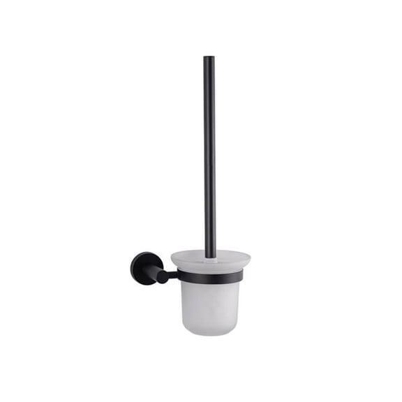 Bagno Nera Stainless Steel Toilet Brush, Matte Black