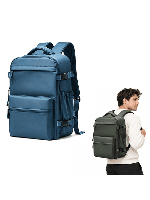 Bagorithm Mochila,Bagorithm Backpack With Electric Pump, 30l Compression Carry-On Bag With Laptop Compartment, Durable Nylon, High-Seal Zipper And Wide Padded Straps For Air Travel