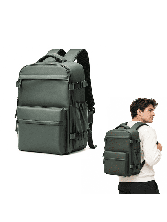 Bagorithm Mochila,Bagorithm Backpack With Electric Pump, 30l Compression Carry-On Bag With Laptop Compartment, Durable Nylon, High-Seal Zipper And Wide Padded Straps For Air Travel