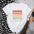 thumbnail image 1 of Bagpipes Repeated Word Music Pattern Retro Inspired Graphic Unisex T-Shirt up to size 5XL, 1 of 2