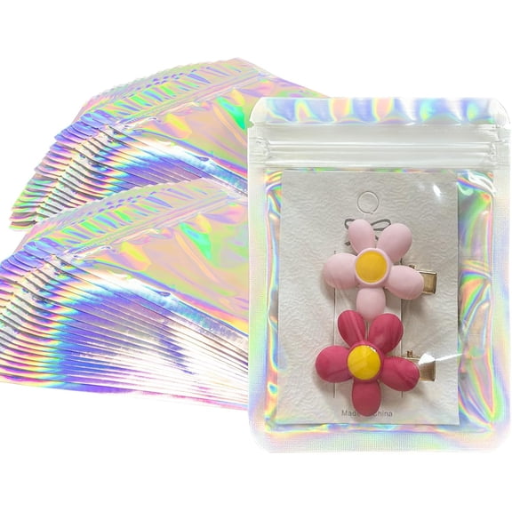Bags 100pcs Mylar Bags 3x4 inches Resealable Bag with Party Favor Bag Coffee Storage for Small Business